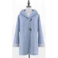 Women's Blue Wool Coat